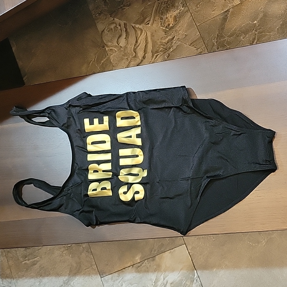 BRIDE SQUAD one-piece swimsuit